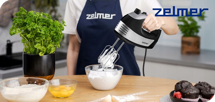 MIKSER RĘCZNY ZELMER LEKKI ROBOT KUCHENNY 5 BIEGÓW 4 KOŃCÓWKI TURBO