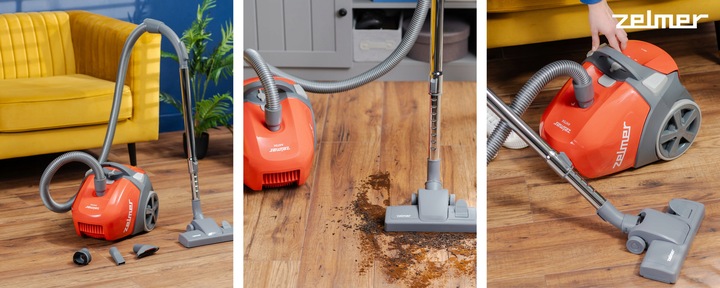 ODKURZACZ WORKOWY ZELMER ANTEK TRADYCYJNY Z FILTREM HEPA +KOŃCÓWKI ECO