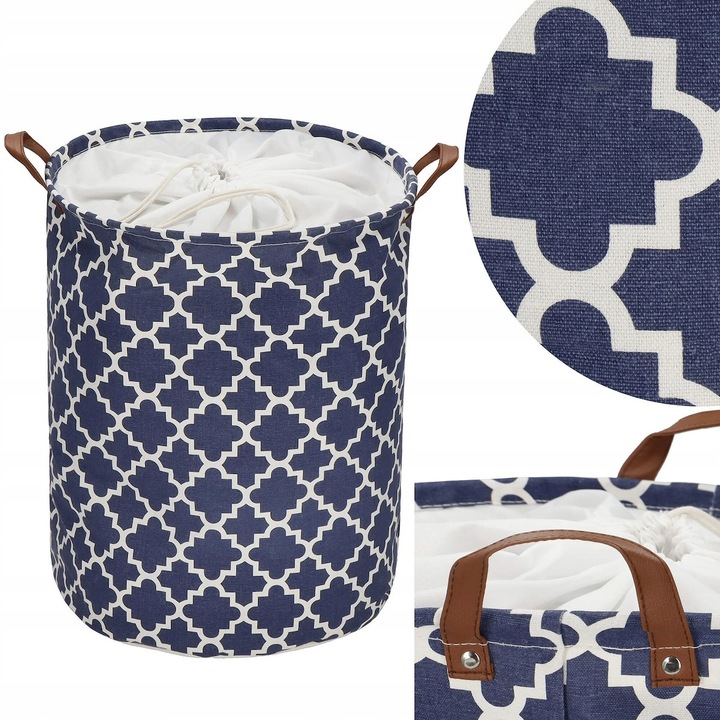 POJEMNIK KOSZ WOREK NA PRANIE UBRANIA ORGANIZER POJEMNY BARYŁKA SKŁADANY XL