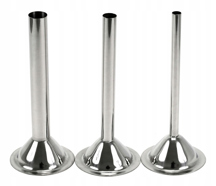 Zestaw LEJKÓW Maszynki nr 32 do Nadziewania Kiełbasy LEJKI 3x Lejek