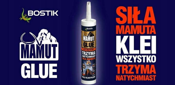 Klej Uniwersalny MAMUT Glue BIAŁY 290 ml SUPER MOCNY