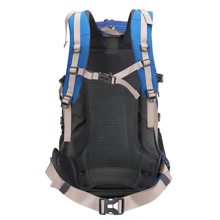 Plecak turystyczny 40l AOKING, niebieski, z miejscem na bukłak