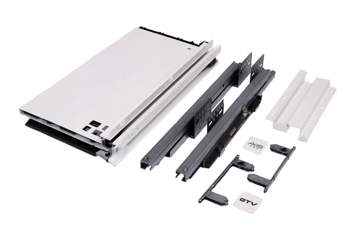 SZUFLADA GTV AXIS PRO 400D1 B. WYSOKA L400 H199 BIAŁA CICHY DOMYK