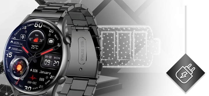 Smartwatch Zegarek Męski 2 gen Polskie menu Połączenia Sport Smart Watch