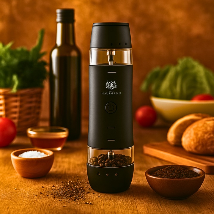 ELEKTRYCZNY MŁYNEK DO SOLI I PIEPRZU AKUMULATOROWY USB C MŁYNEK DO PIEPRZU