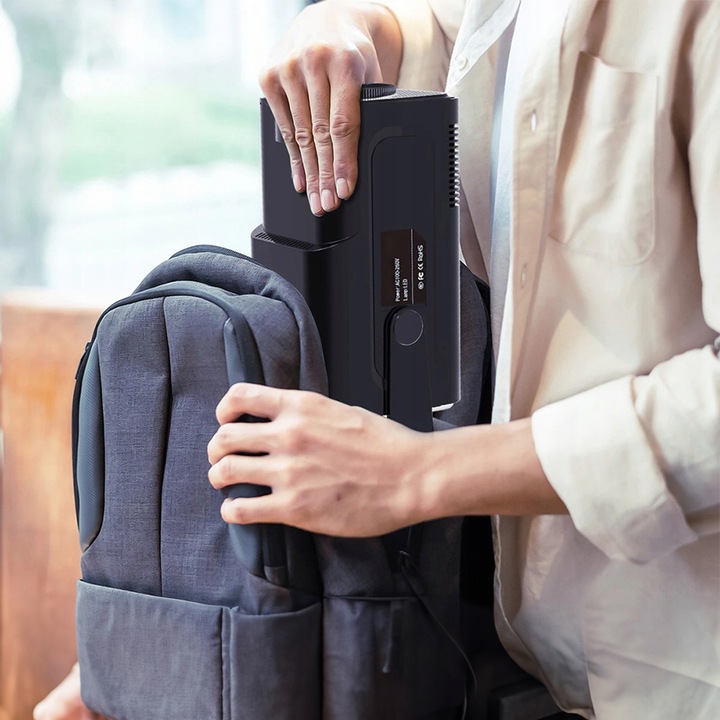 PROJEKTOR RZUTNIK ANDROID TV WIFI FULL HD PRZENOŚNY SMART GŁOŚNIK OBROTOWY