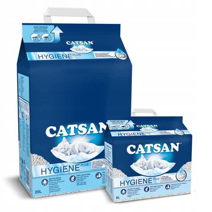 CATSAN żwirek higieniczny dla kota 20 l + 5 l