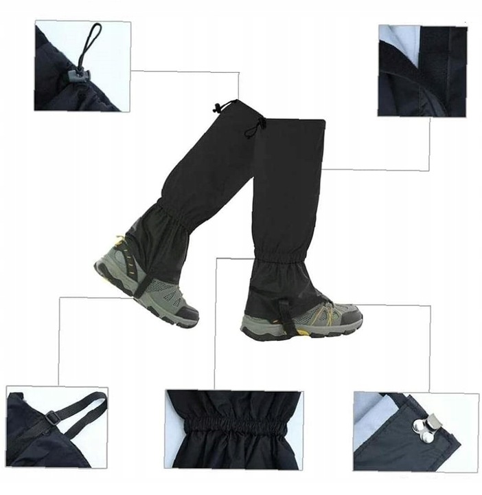 STUPTUTY WODOODPORNE OCHRANIACZE NA BUTY NOGAWKI LEKKIE UNIWERSALNE 2 szt