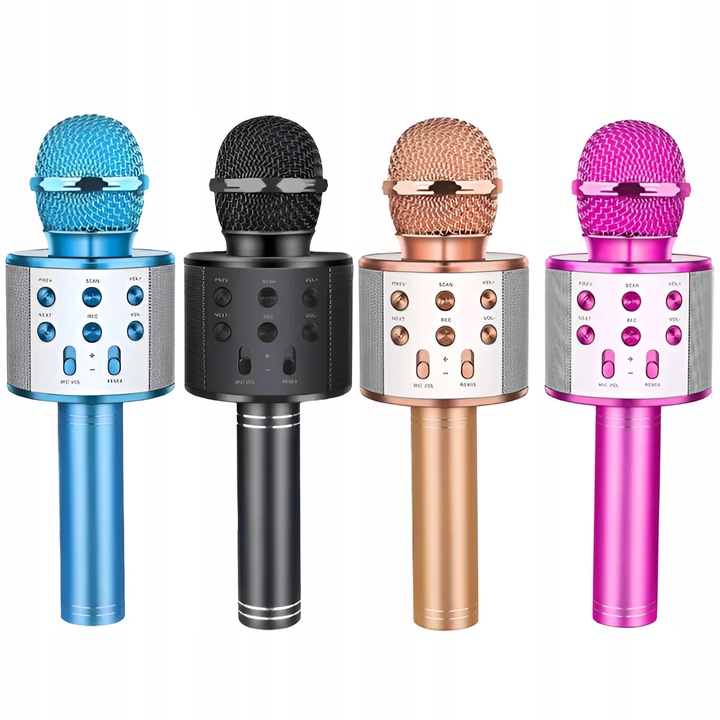 MIKROFON DLA DZIECI BEZPRZEWODOWY BLUETOOTH Z GŁOŚNIKIEM KARAOKE NA PREZENT