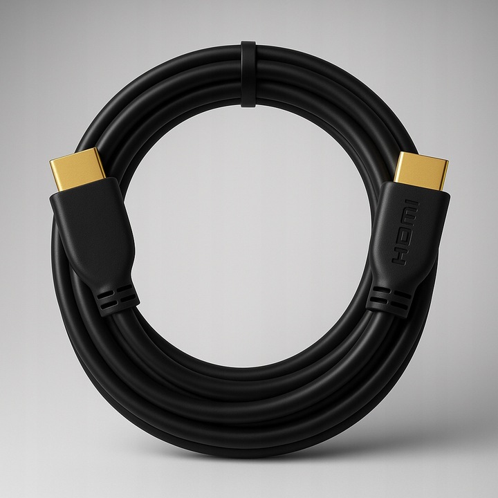 KABEL PRZEWÓD HDMI 1.4 FULL HD UHD 4K 3D TELEWIZOR POZŁACANY DŁUGI 7m