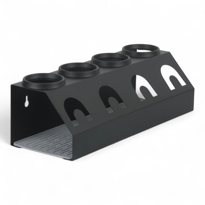 OCIEKACZ STOJAK METALOWY CZARNY NA 4 BUTELKI DO SATURATORA SODASTREAM