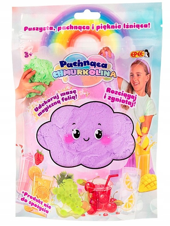 NOWA PACHNĄCA CHMURKOLINA Z MAGICZNĄ FOLIĄ EPEE FIOLETOWA SOK WINOGRONOWY