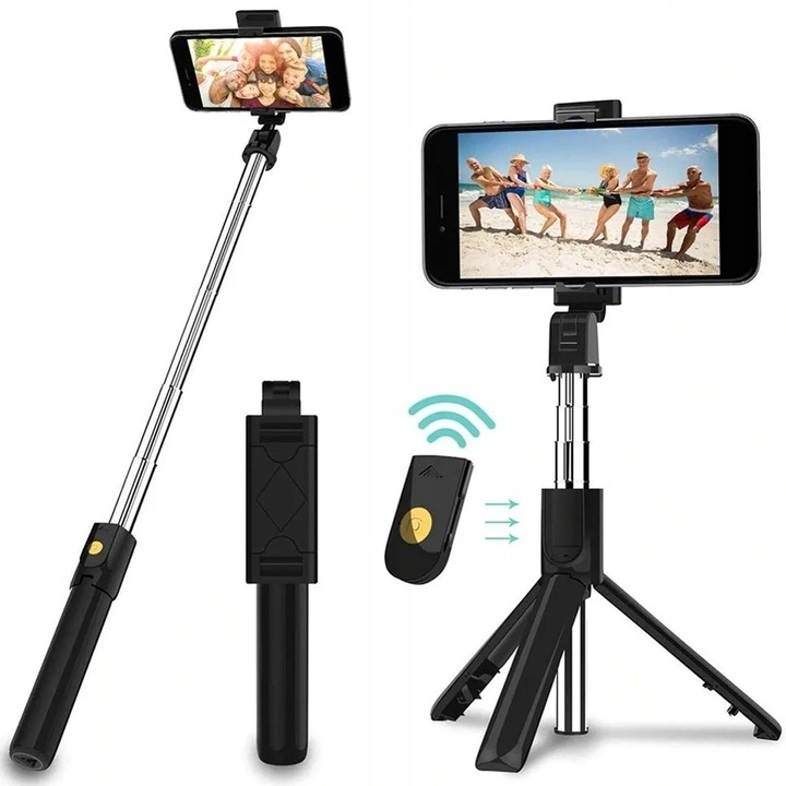 KIJEK DO SELFIE STICK STATYW DO TELEFONU Z PILOTEM BLUETOOTH TRIPOD STATYW
