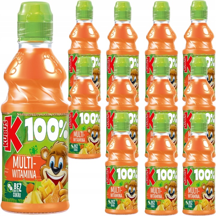 KUBUŚ 100% Sok Multiwitamina Dla Dzieci 12 x 300ml