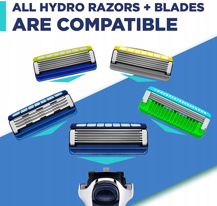 4x Wkłady Nożyki WILKINSON Hydro 5 Sensitive Hydrating Gel