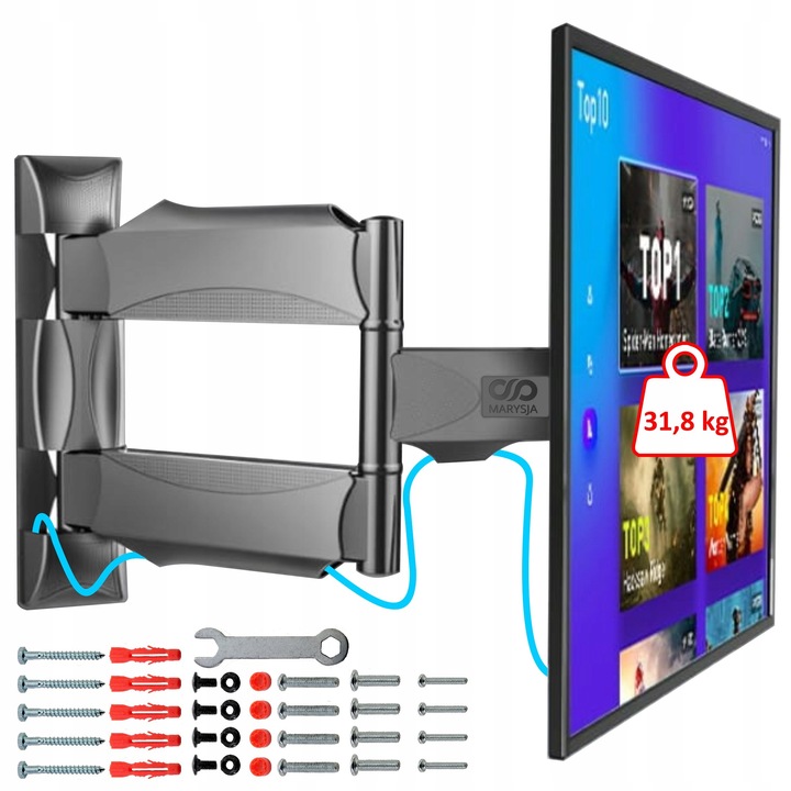 UCHWYT DO TELEWIZORA TV 32-60" CALI WIESZAK UNIWERSALNY OBROTOWY