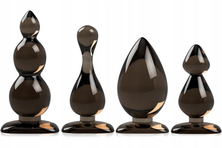 ŻELOWE KORKI ANALNE ZESTAW 4 szt ANAL PLUG WTYCZKA