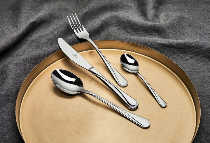 GERLACH KOMPLET ZESTAW SZTUĆCÓW SZTUĆCE PUDEŁKO POŁYSK MANGO 12 OSÓB