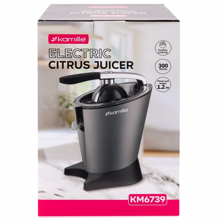 ELEKTRYCZNA WYCISKARKA DO CYTRUSÓW SOKÓW OWOCÓW MOCNA KAMILLE