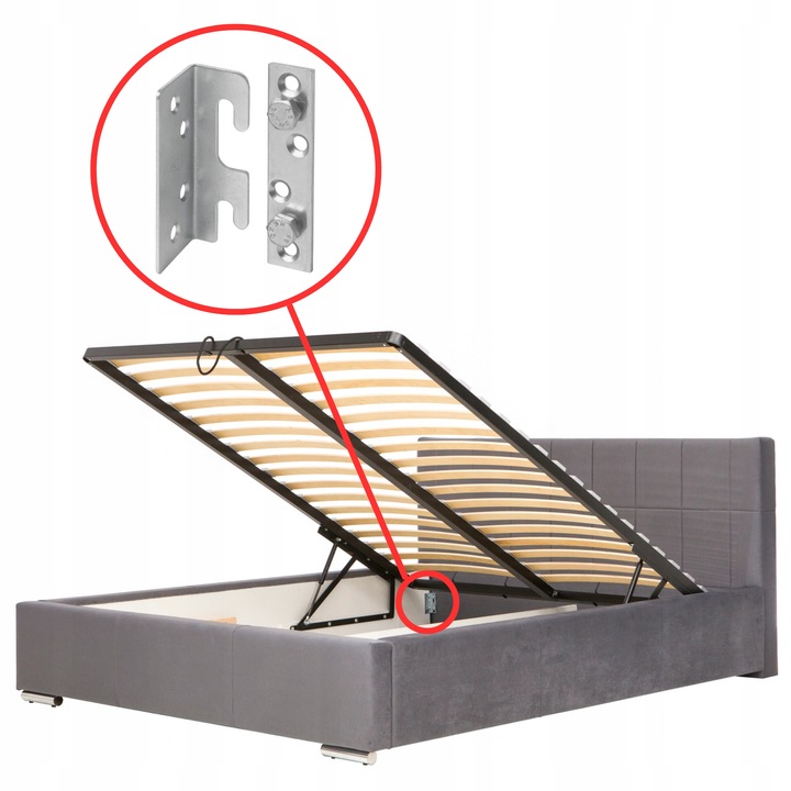 ŁĄCZNIK KĄTOWY DO ŁÓŻKA ZŁĄCZE MEBLOWE BLACHA KĄTOWNIK- 8 ELEMENTÓW+