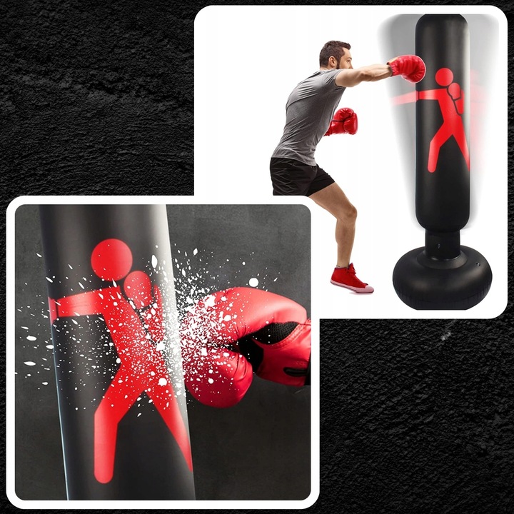 DMUCHANY WOREK BOKSERSKI TRENINGOWY STOJĄCY 160cm