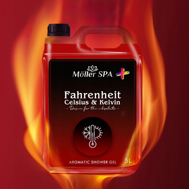 ŻEL POD PRYSZNIC O ZAPACHU PERFUM FAHRENHEIT MĘSKI Moller SPA PLUS 5L