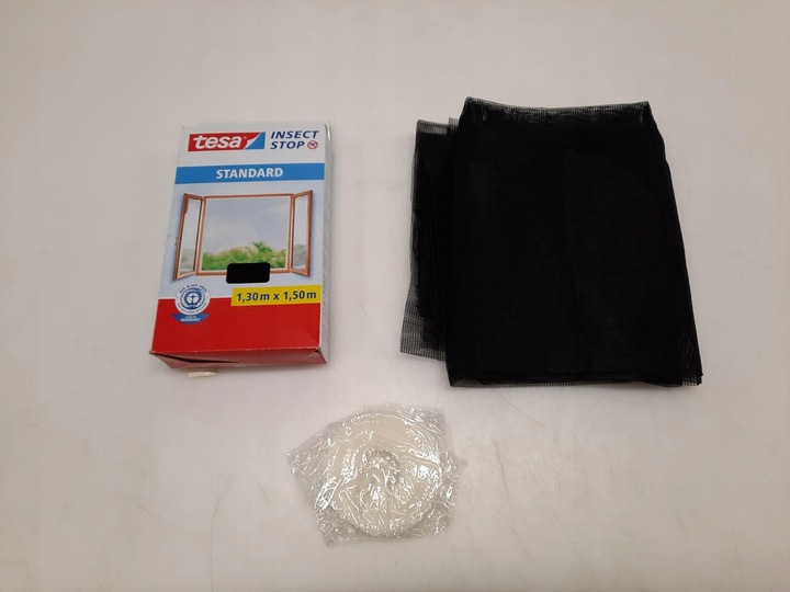 TESA STANDARD Moskitiera na okno - Siatka okienna na rzep 1,3 x 1,5m