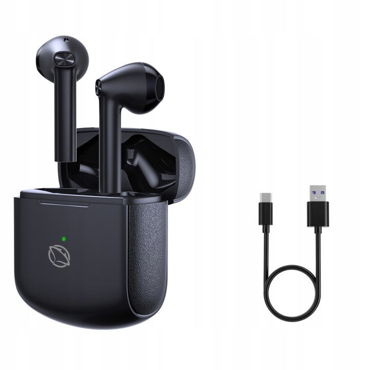 Słuchawki bezprzewodowe douszne Manta RYTMO X czarne TWS mikrofon 59ms