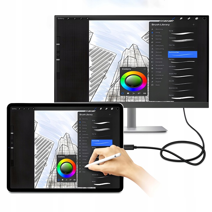 KABEL USB-C 3.1 TYP C DO HDMI 4K ADAPTER MHL 200CM