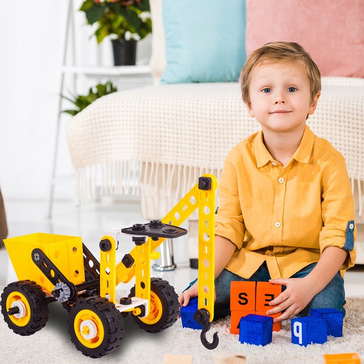 Klocki konstrukcyjne dla dzieci MEGA KONSTRUKTOR duży zestaw elementów