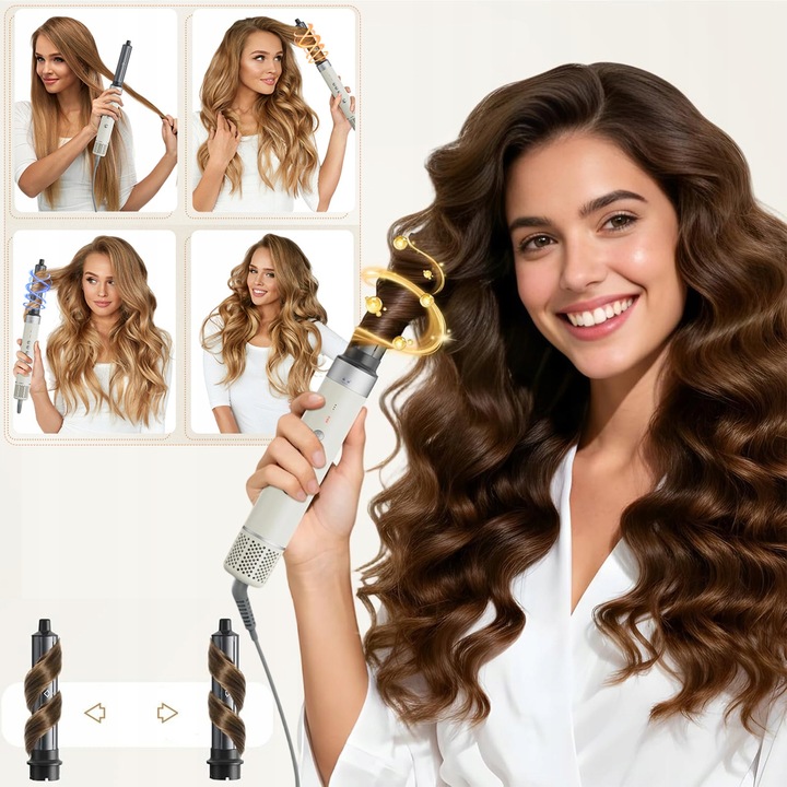 MOCNA SUSZARKA LOKÓWKA DO WŁOSÓW 6W1 3 PRĘDKOŚC Z JONIZACJA 1400W