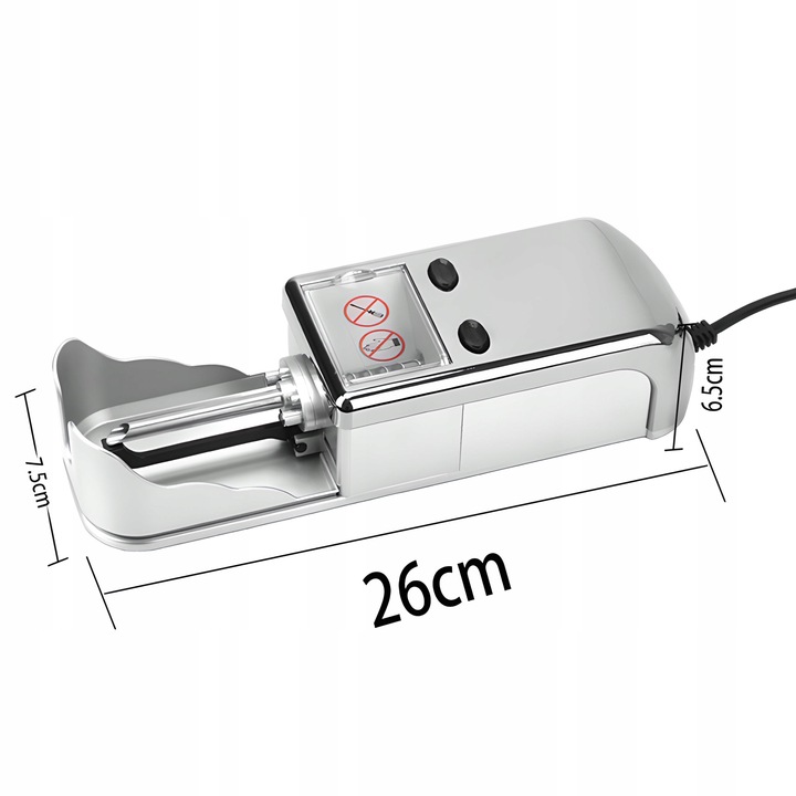 ELEKTRYCZNA MASZYNKA NABIJARKA MASZYNA DO NABIJANIA PAPIEROSÓW GILZ 8mm