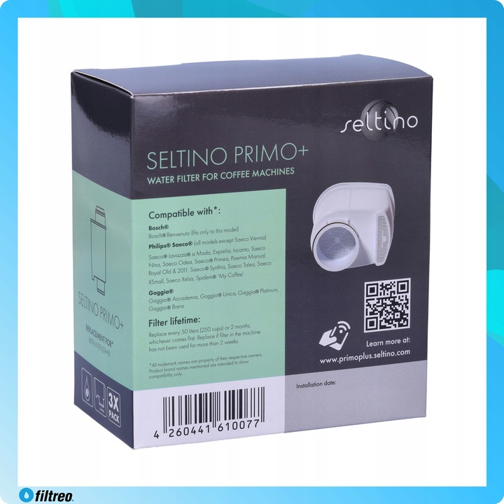 Wkład filtrujący Seltino Primo Plus x3 zamiennik do Brita Intenza+