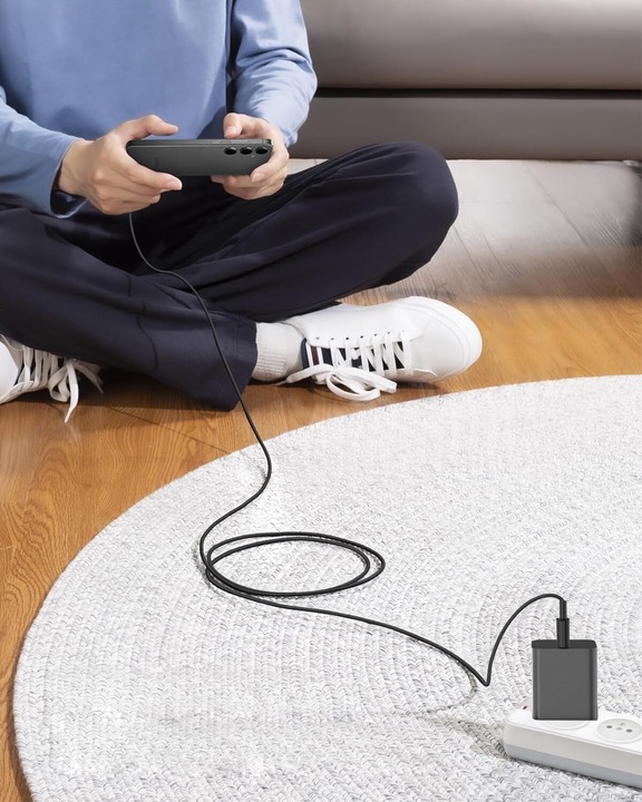 Szybka ładowarka PD 45W do Samsung itp z kablem USB-C 2m Szybkie ładowanie