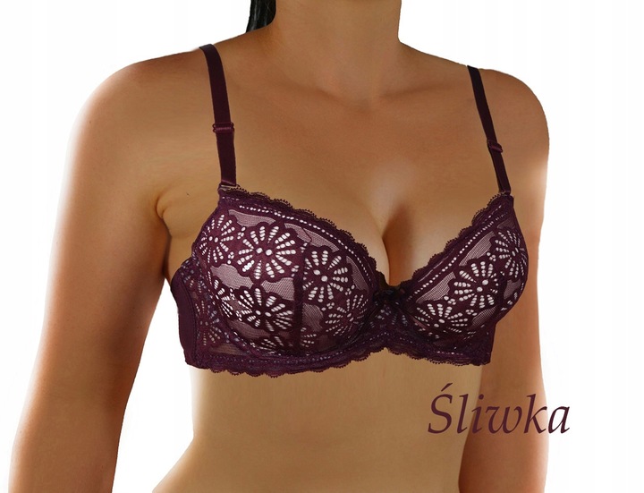 Koronkowy exclusive MAX PUSH UP B 75 Kolory