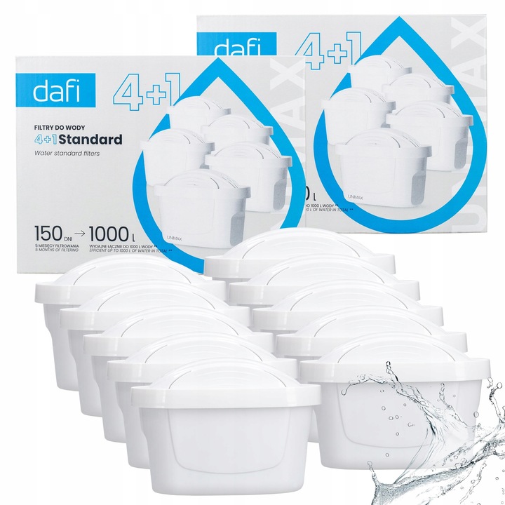 Filtr Dafi Unimax do dzbanka filtrującego Dafi Mila Crystal - 10 sztuk
