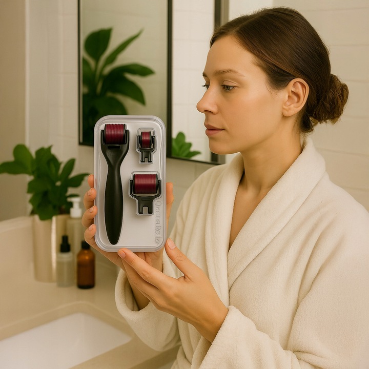 Dermaroller Mezoterapia Igłowa Masażer Roller Wałek do Masażu Ciała Twarzy