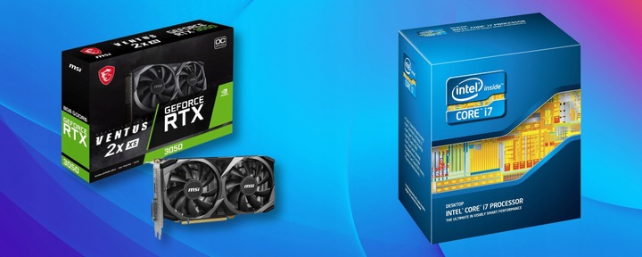 BSG Striker Komputer Gamingowy Intel Core i7 16GB 500GB HDD RTX 3050 Win10