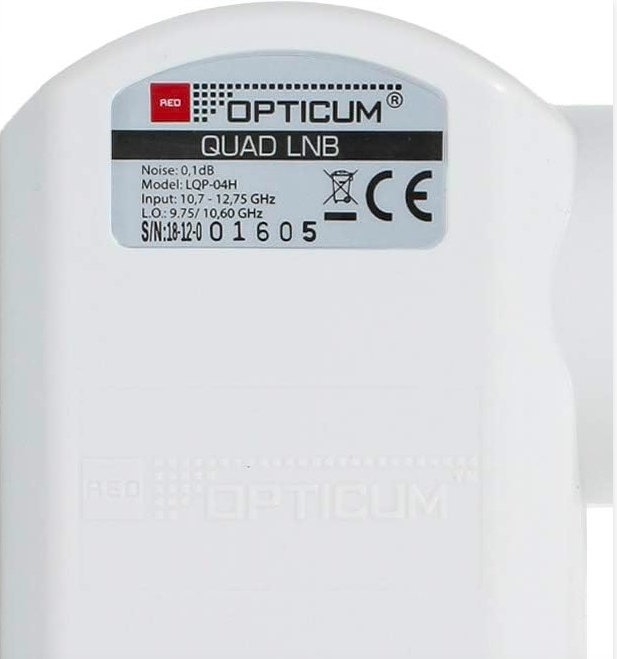 KONWERTER SATELITARNY SATELITY Quad LQP-04H na CZTERY OPTICUM Full HD