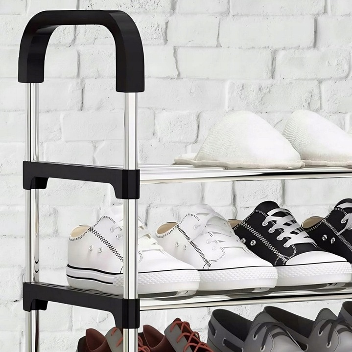 PÓŁKA NA BUTY STOJAK REGAŁ SZAFKA 4 POZIOMY MOCNA ORGANIZER NA BUTY DO