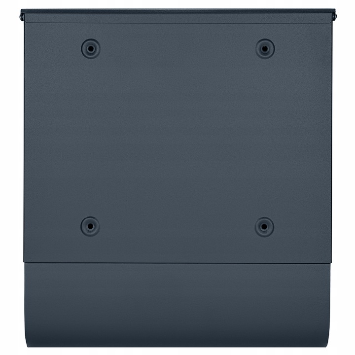 SKRZYNKA POCZTOWA NA LISTY POCZTĘ TUBA NA GAZETY ANTRACYT + NAPIS ADRES