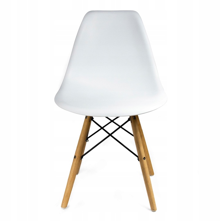 KRZESŁO SKANDYNAWSKIE do KUCHNI salonu jadalni stołu EVA białe