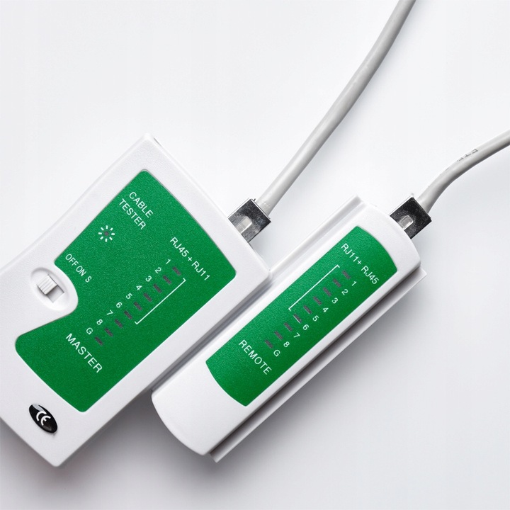 TESTER SIECIOWY ZACISKARKA STRIPPER WCISKACZ WTYKI RJ45 ZESTAW XXL + ETUI