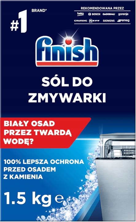 Finish Zestaw do zmywarki Sól 1,5 kg + nabłyszczacz 400 ml fresh