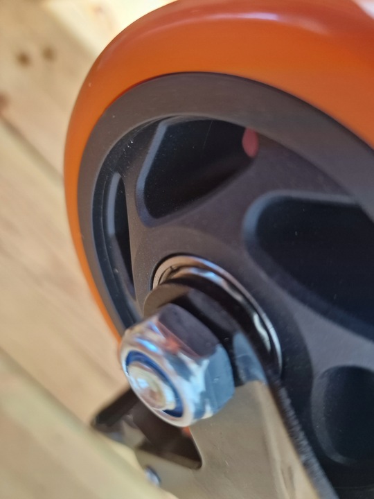 Zestaw 4 kółek kółka 100 mm warsztatowe do wózka obrotowe z hamulcem