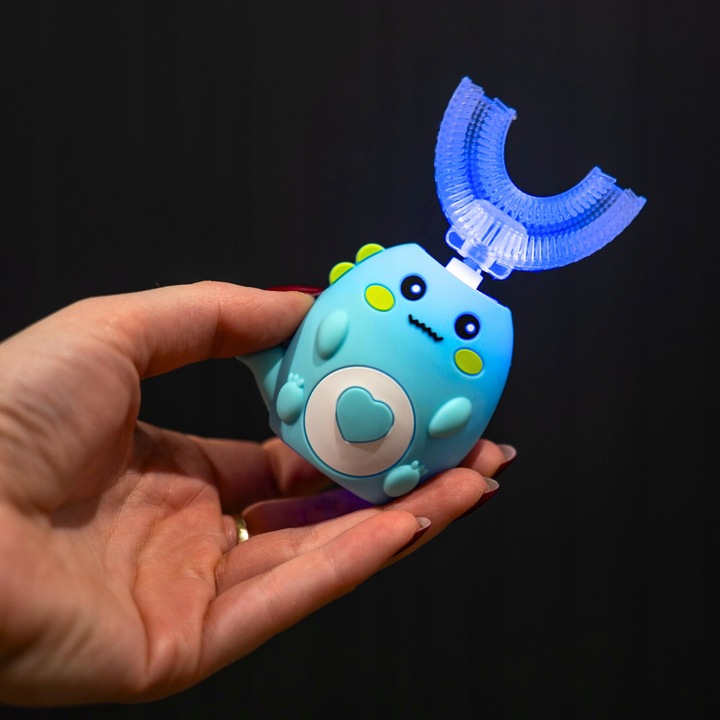 SZCZOTECZKA SONICZNA DO ZĘBÓW ELEKTRYCZNA AKUMULATOROWA DLA DZIECI 2-12 LAT