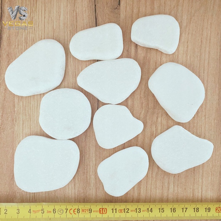 KAMIENIE DO MALOWANIA DLA DZIECI BIAŁE PŁASKIE 4-6CM GŁADKIE ZESTAW