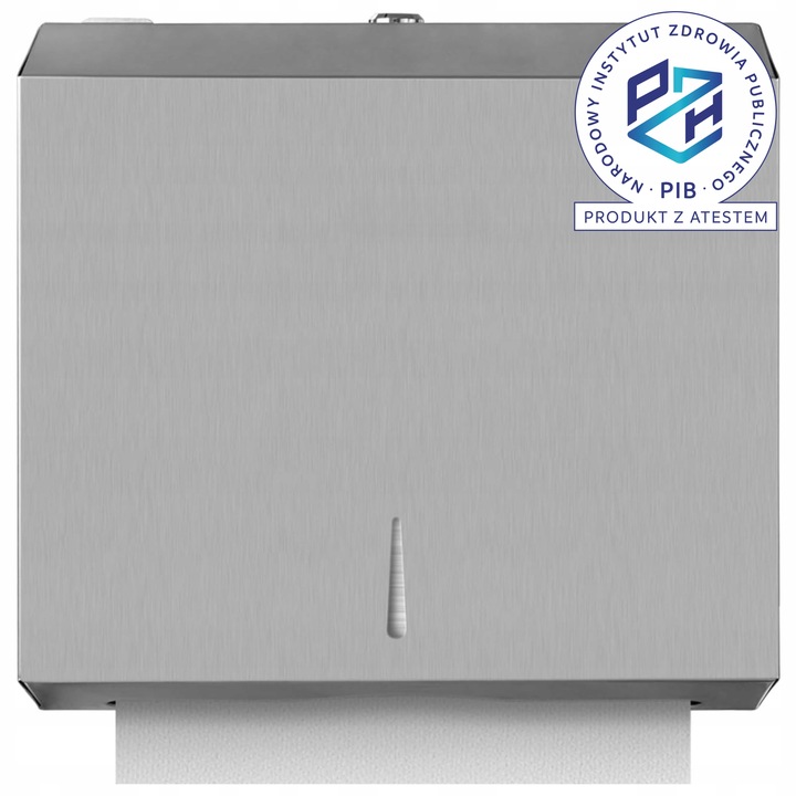 Dozownik Podajnik Stalowy na ręczniki papierowe ZZ Matowy HIGI24 Atest PZH