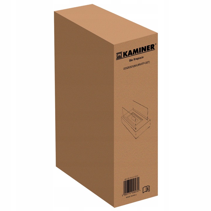 Biokominek Wolnostojący do Domu na Taras Bezdymny Bio Kominek na