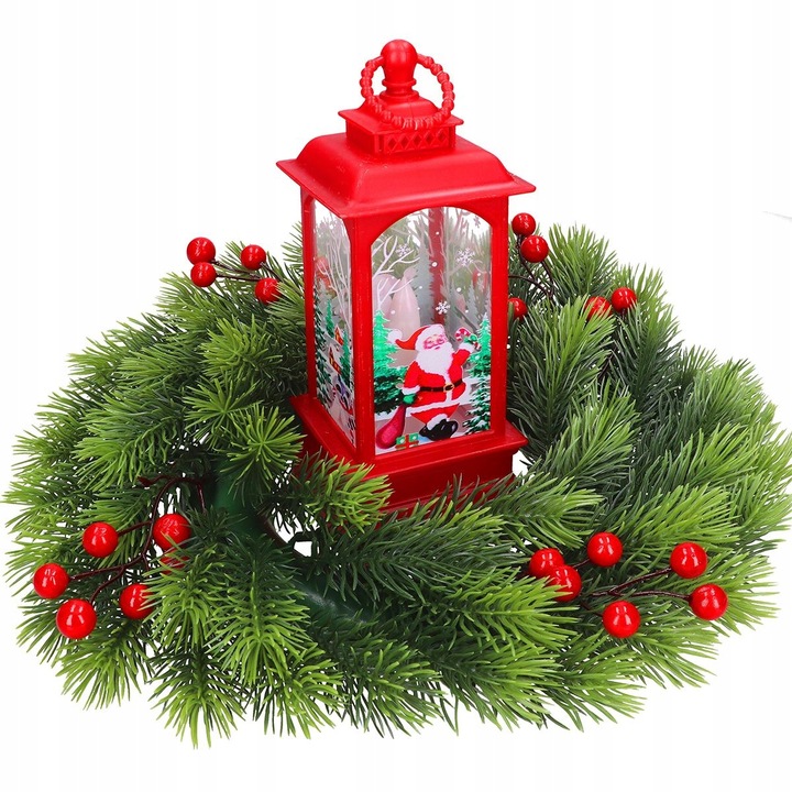 WIANEK ŚWIERKOWY ŚWIĄTECZNY ADWENTOWY STROIK WIENIEC JAK ŻYWY DUŻY PREMIUM